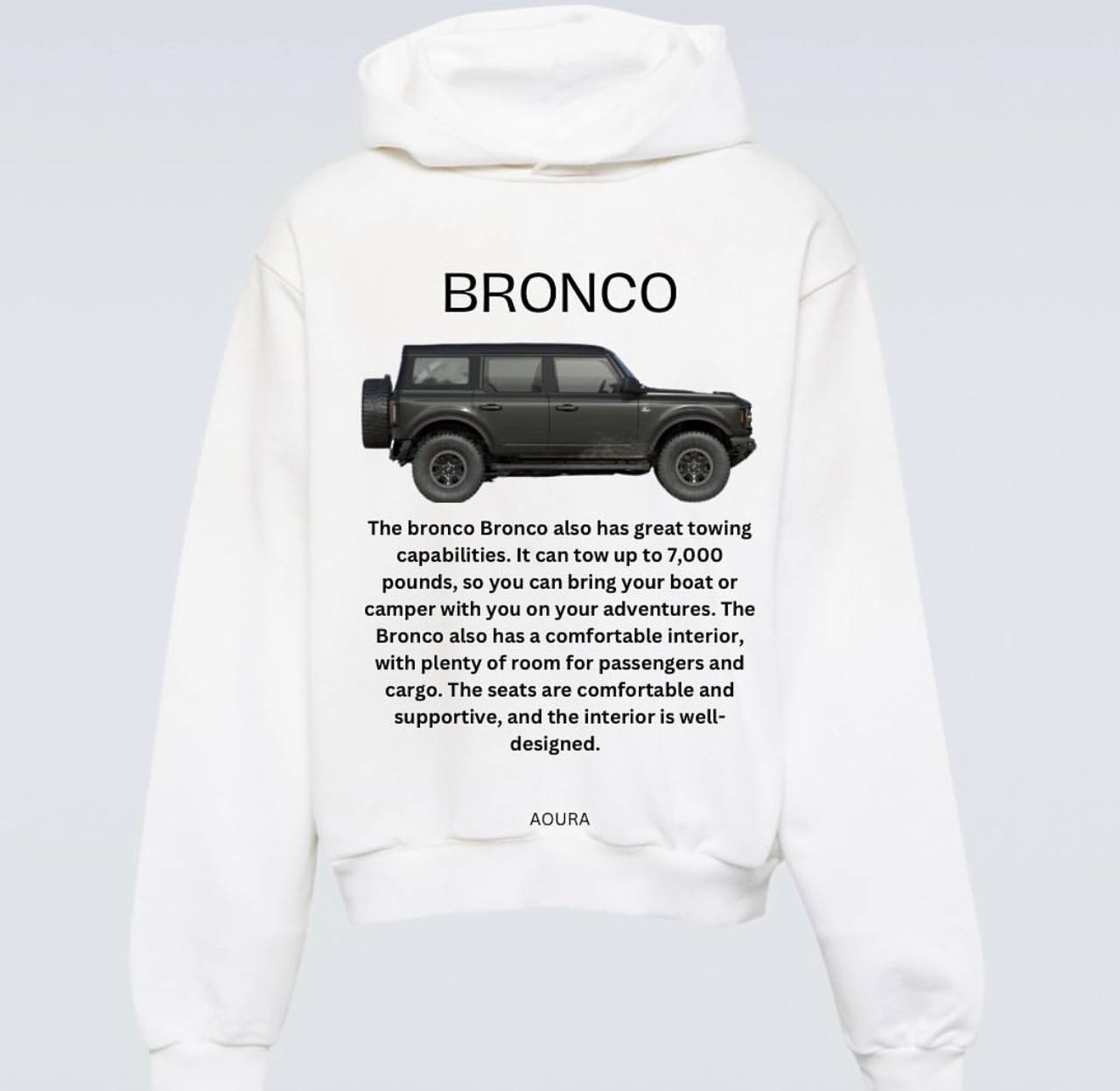 Unisex Hoodie - Bronco | Comfortable & All Season Wear